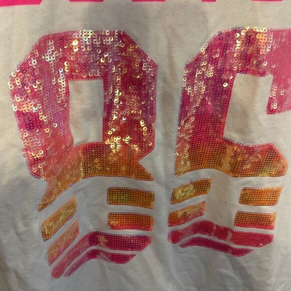 VS PINK Edl Perfect Quarter-Zip 1/4 sunset ombre iridescent sequin bling boston - Picture 6 of 10